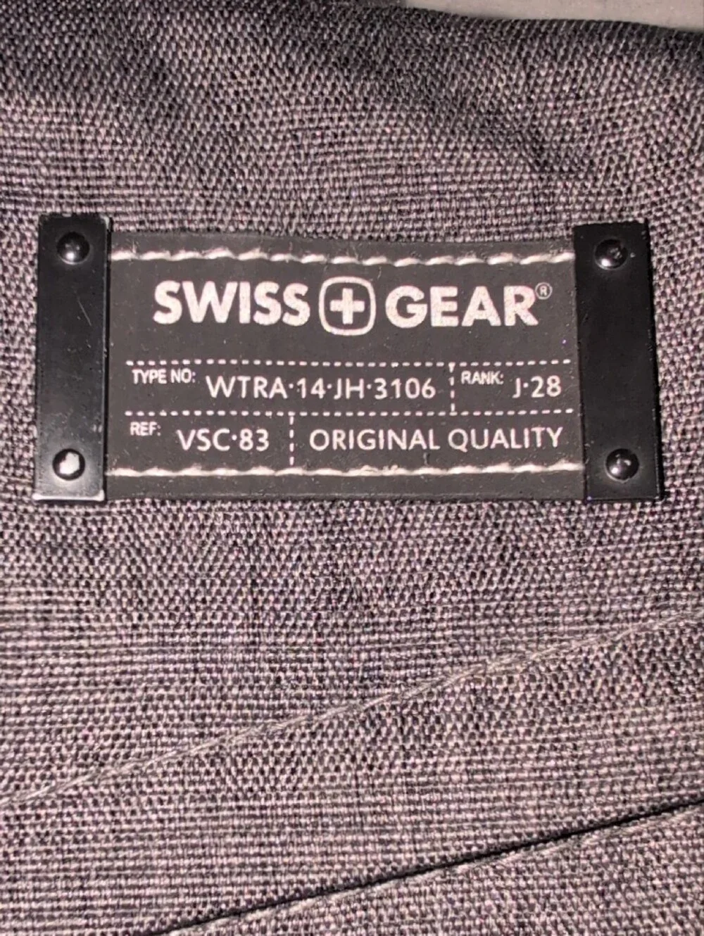 SwissGear Compact Crossbody Messenger Bag in Dark Gray and Black